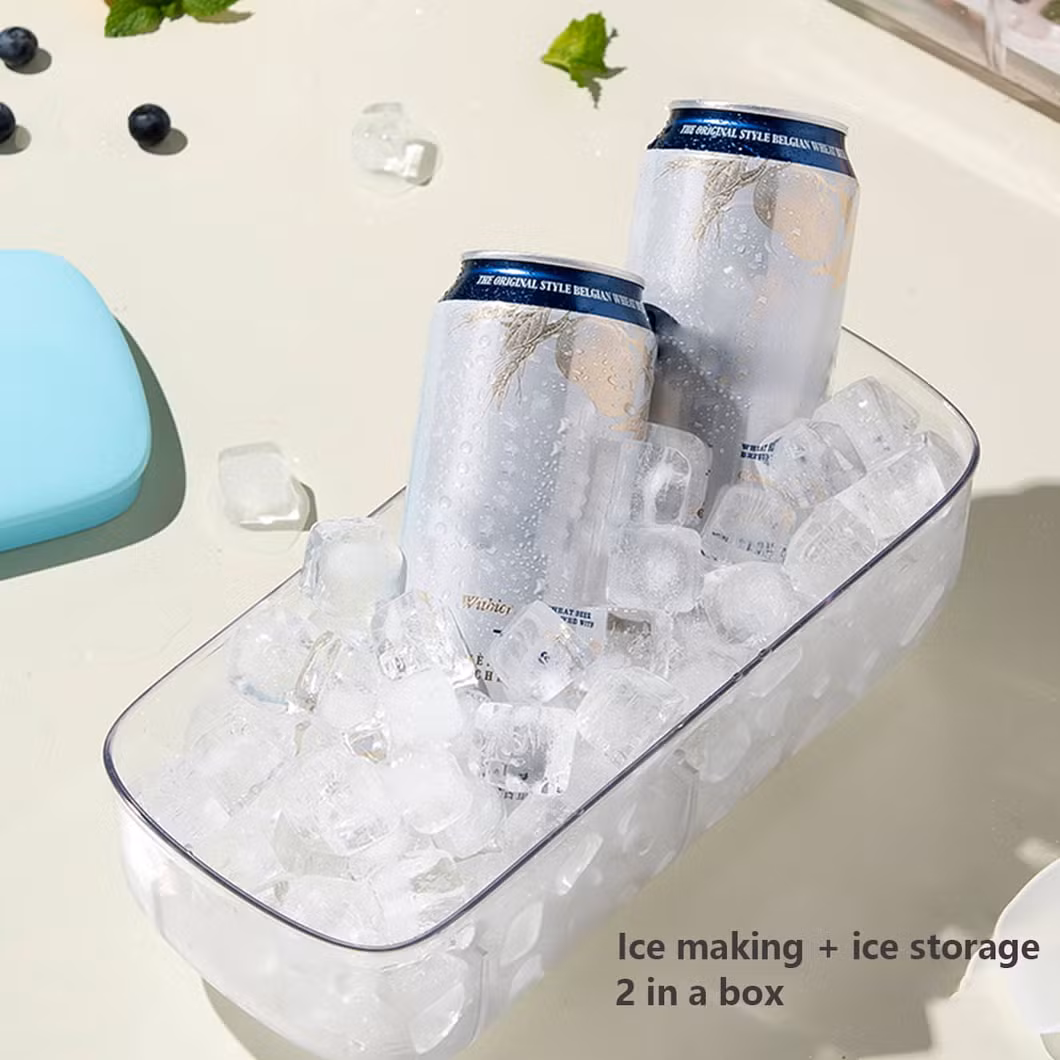 Auto Ice Cube Tray with Container for Cocktail Whiskey Bar Kitchen Tools