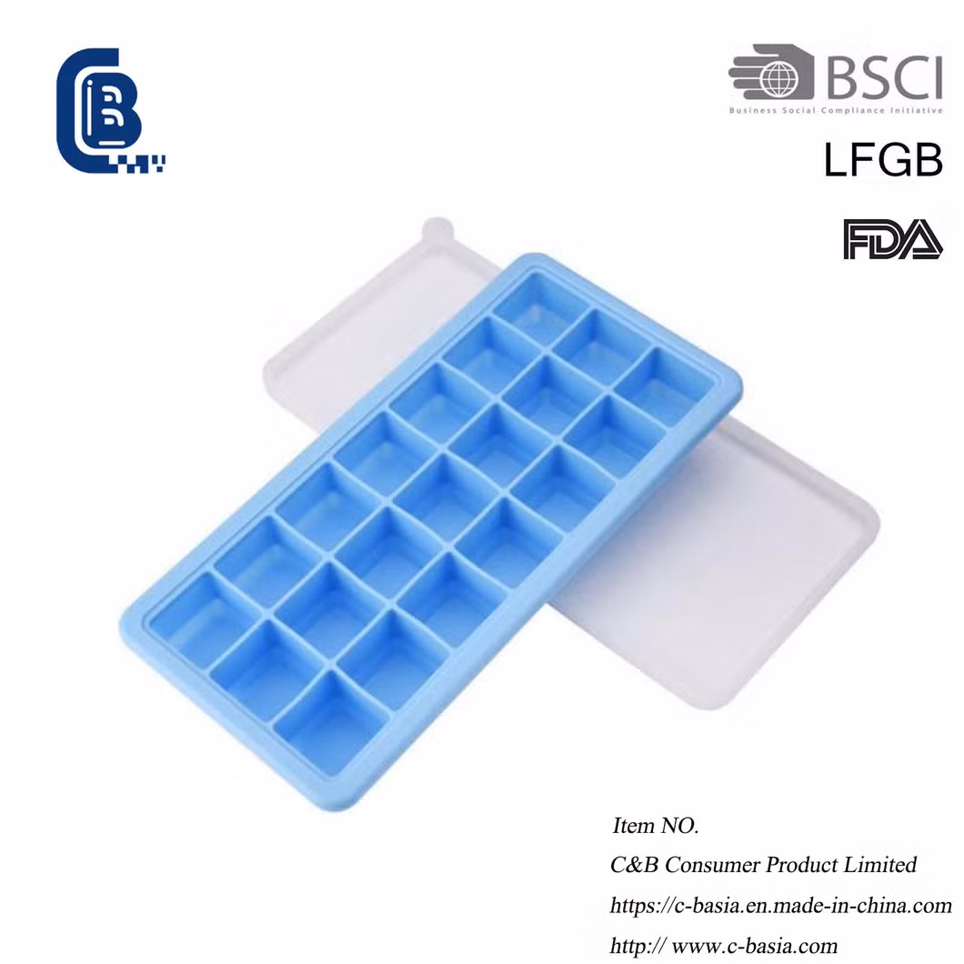 Hot Selling Food Grade Silicone Ice Cube Tray Mold Chilled Drink Whiskey Cocktail Kitchen Supplies
