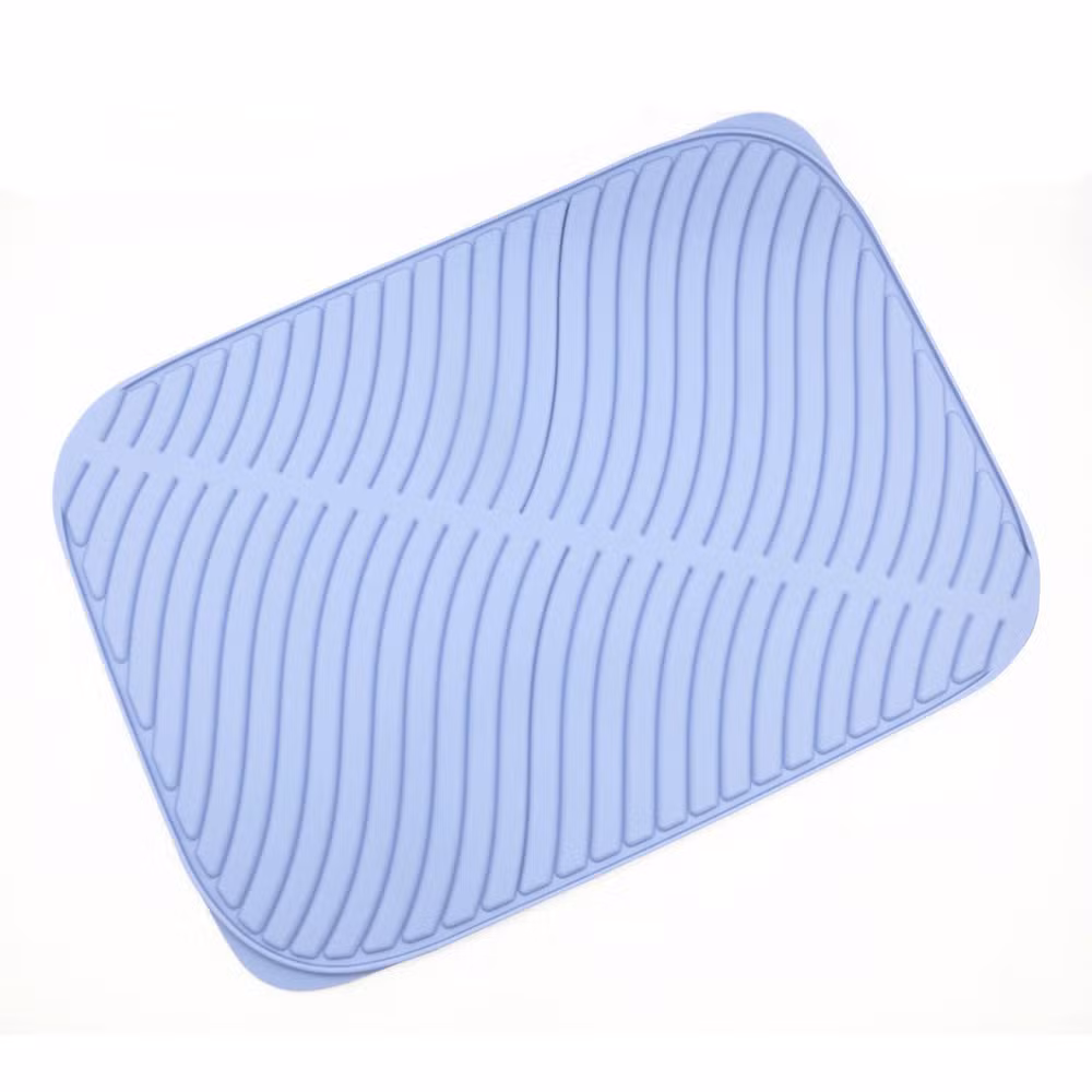 Heat Resistant Placemat Silicone Drain Drying Dish Pad Dish Drying Mat