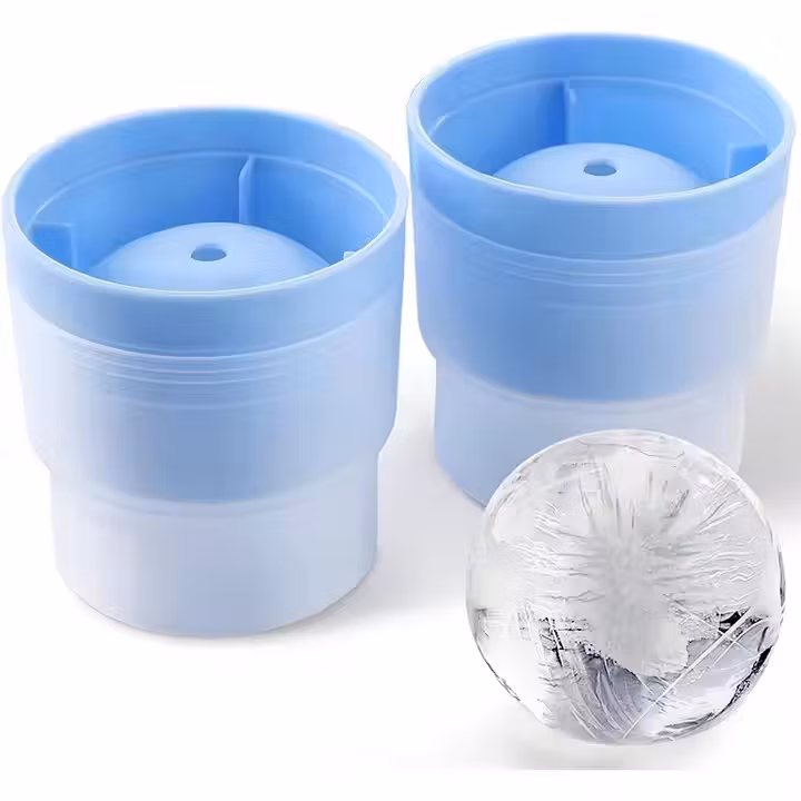6cm Easy Release Whiskey Round Big Ice Cube Mold Household Ice Ball Maker Mold for Whiskey