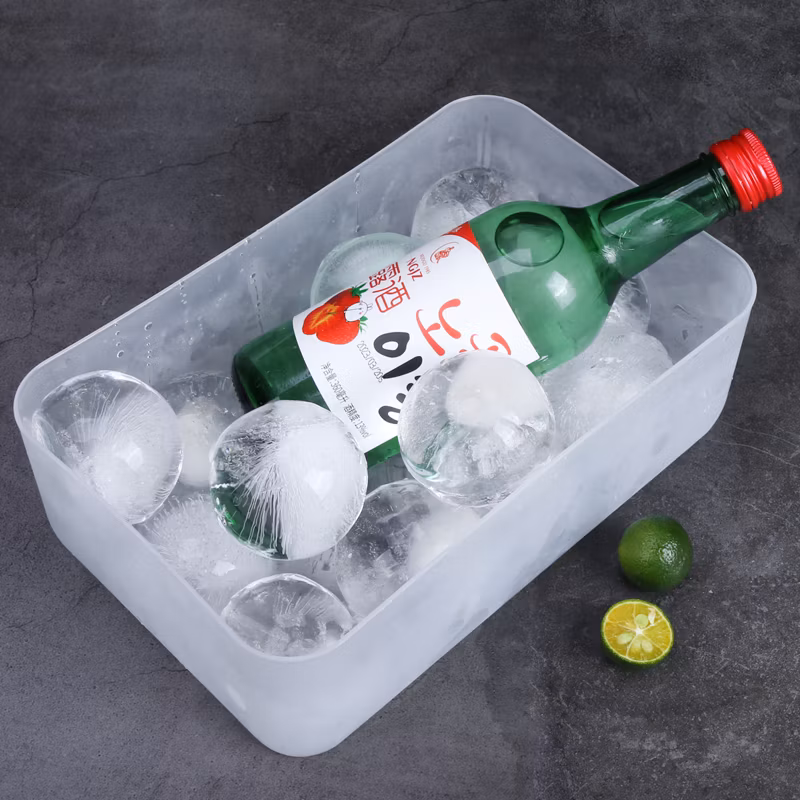 Custom Summer DIY Household Deboss&Emboss Logo Frozen Cooler Large Silicone Ice Ball Maker Mold