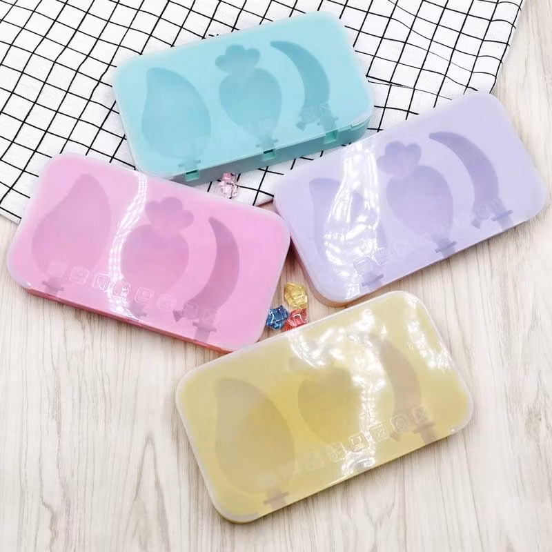 New Multi Shape DIY Handmade Fruit Ice Lolly Bar Mould Homemade Silicone Frozen Popsicle Mold