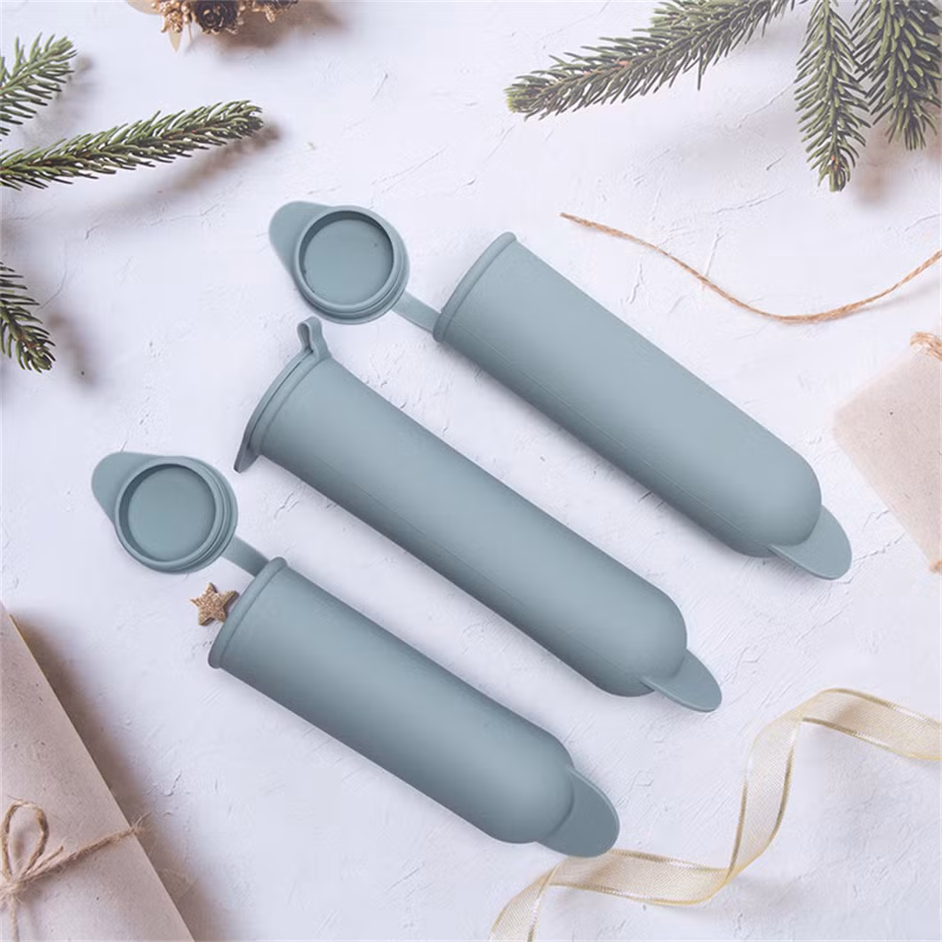 Wholesale Food Grade Easy Clean Release Popsicle Mold Silicone Ice Lolly Moulds