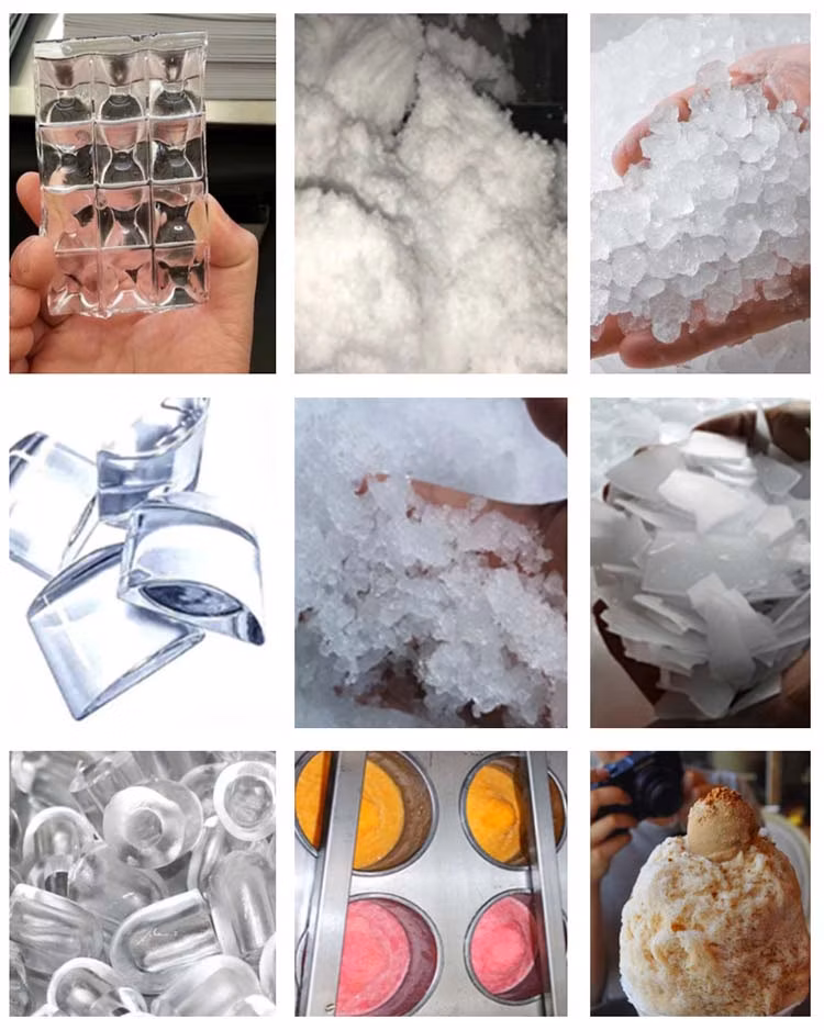Automatic Cube Ice Making Machine 200kg 500kg 1000kg Ice Cube Maker Ice Maker Machine Machinery