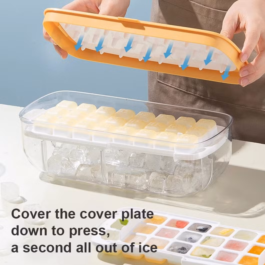 Auto Ice Cube Tray with Container for Cocktail Whiskey Bar Kitchen Tools