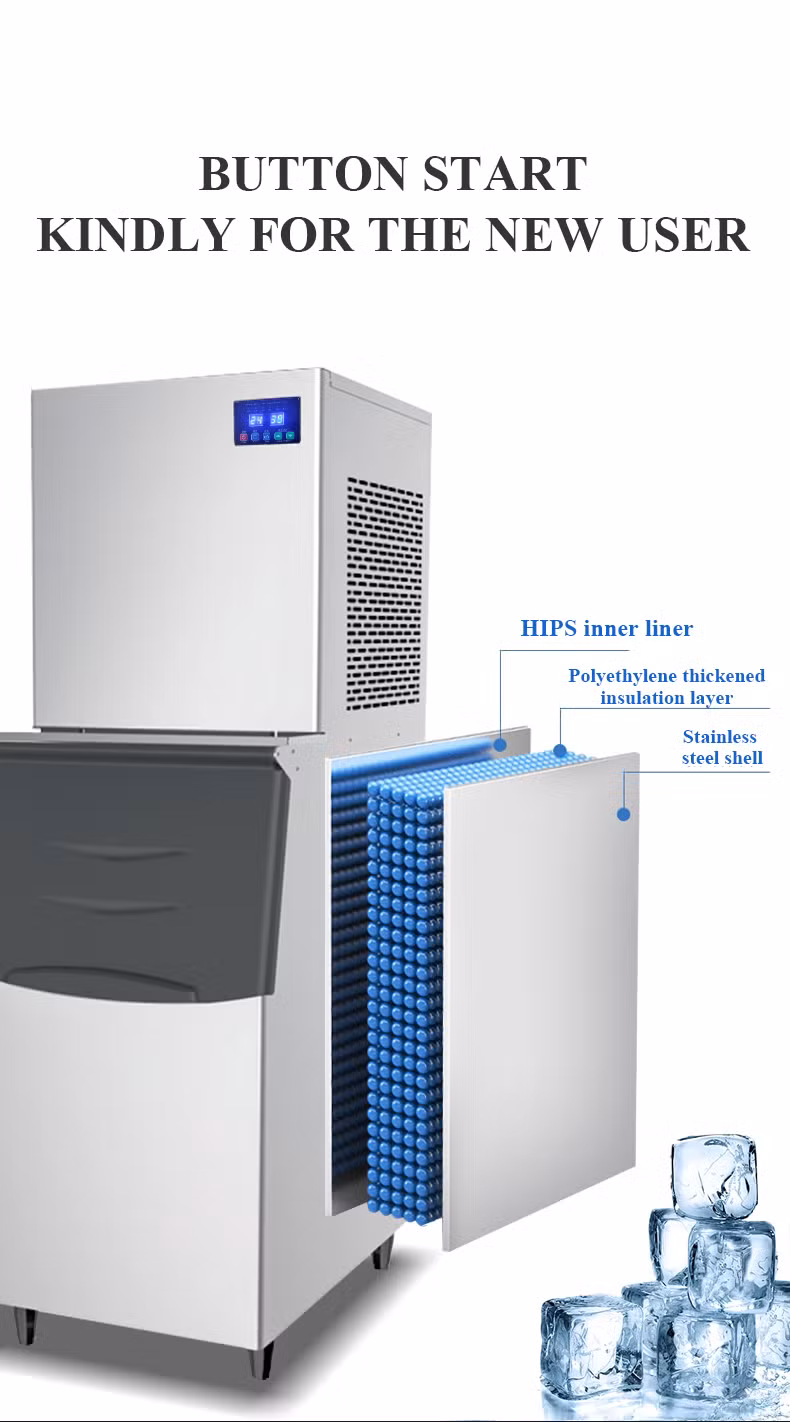 Automatic Cube Ice Making Machine 200kg 500kg 1000kg Ice Cube Maker Ice Maker Machine Machinery