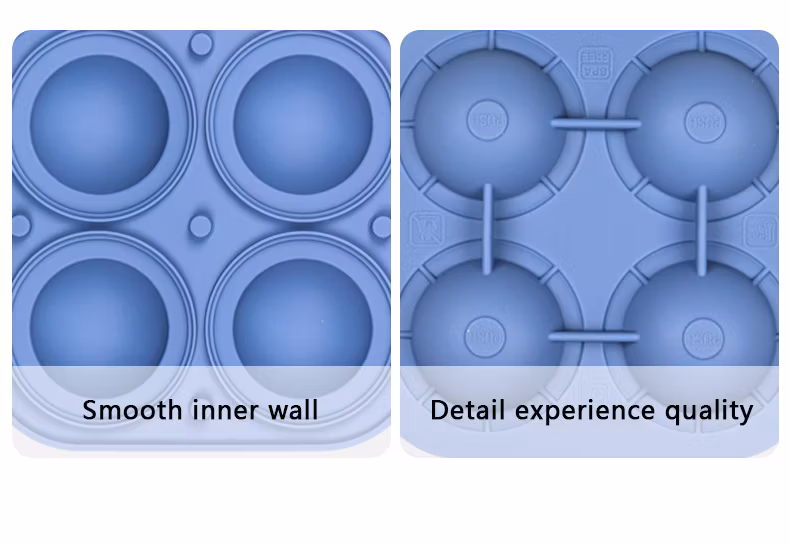 Large Ice Cube Tray Rose Ice Cube Molds, Silicone Round Cube Flower Shape for Chilling Whiskey Cocktail Bourbon Juice BPA Free