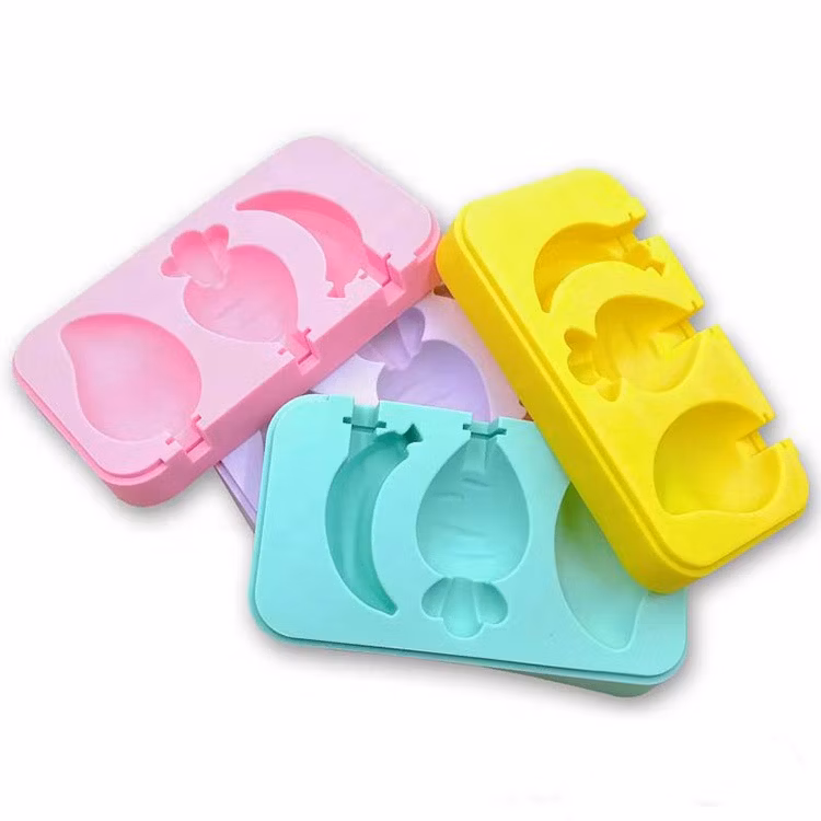 New Multi Shape DIY Handmade Fruit Ice Lolly Bar Mould Homemade Silicone Frozen Popsicle Mold