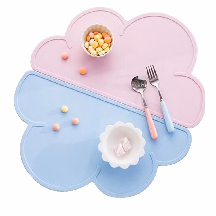 Nordic Style Cloud Shape Silicone Place Mat Easy to Clean Table Mat