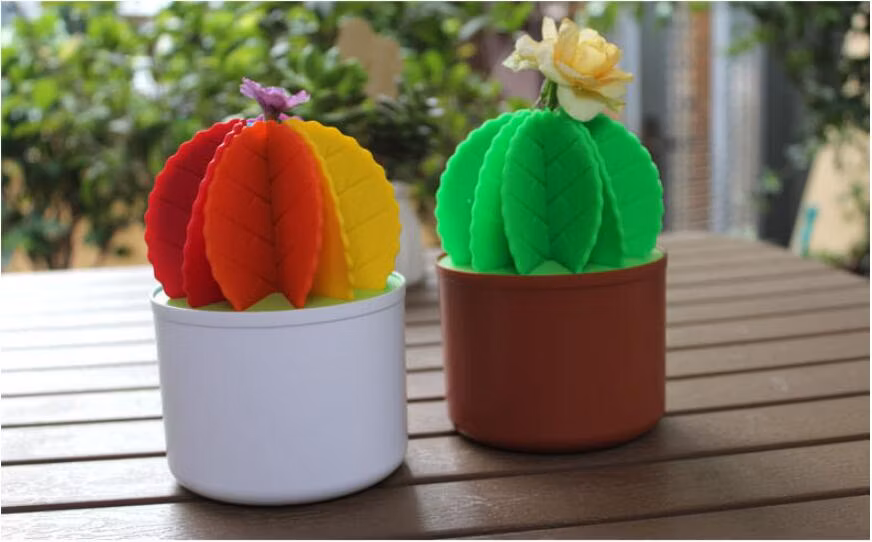 Cactus Bonsai Coaster Set Table Decoration Multifunctional Silicone Coaster Place Mat