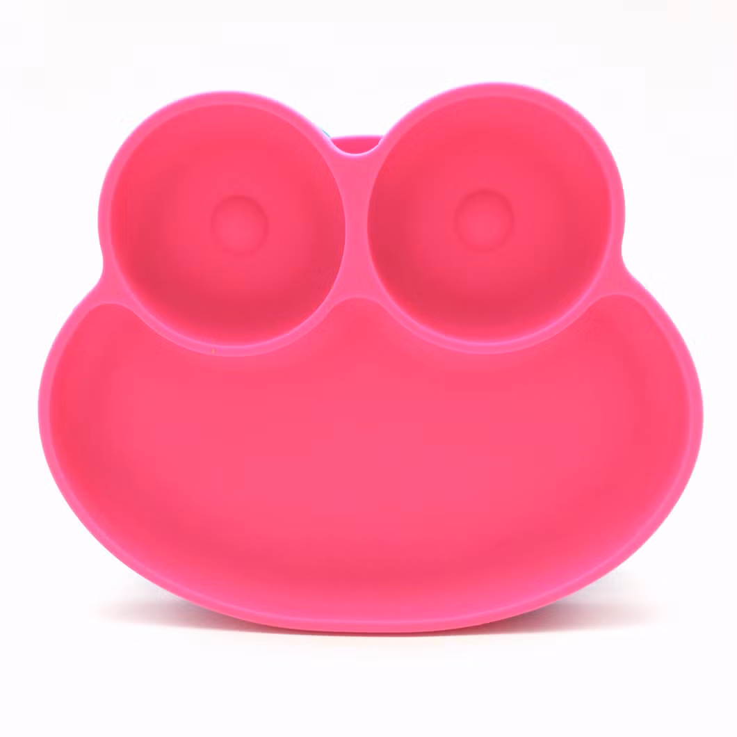 Amazon Best Selling Food Grade Heat Resisting Reusable Silicone Round Plate Silicone Baby Place Mat