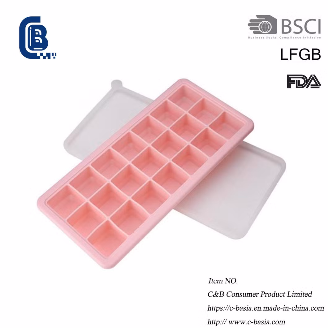 Hot Selling Food Grade Silicone Ice Cube Tray Mold Chilled Drink Whiskey Cocktail Kitchen Supplies