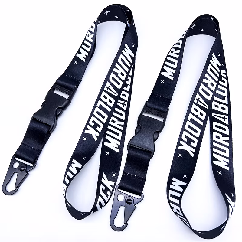 Custom Water Wine Glass Bottle Neck Cup Holder Lanyard Woven Nylon Printed Logo Lanyards