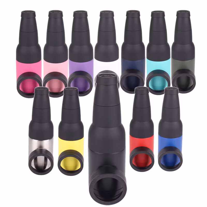 12oz Outdoor Travel Multicolor Manufacturer Wholesale Bulk Wholesale Soda Beer Bottle and Can Cooler with Beer Bottle Opener