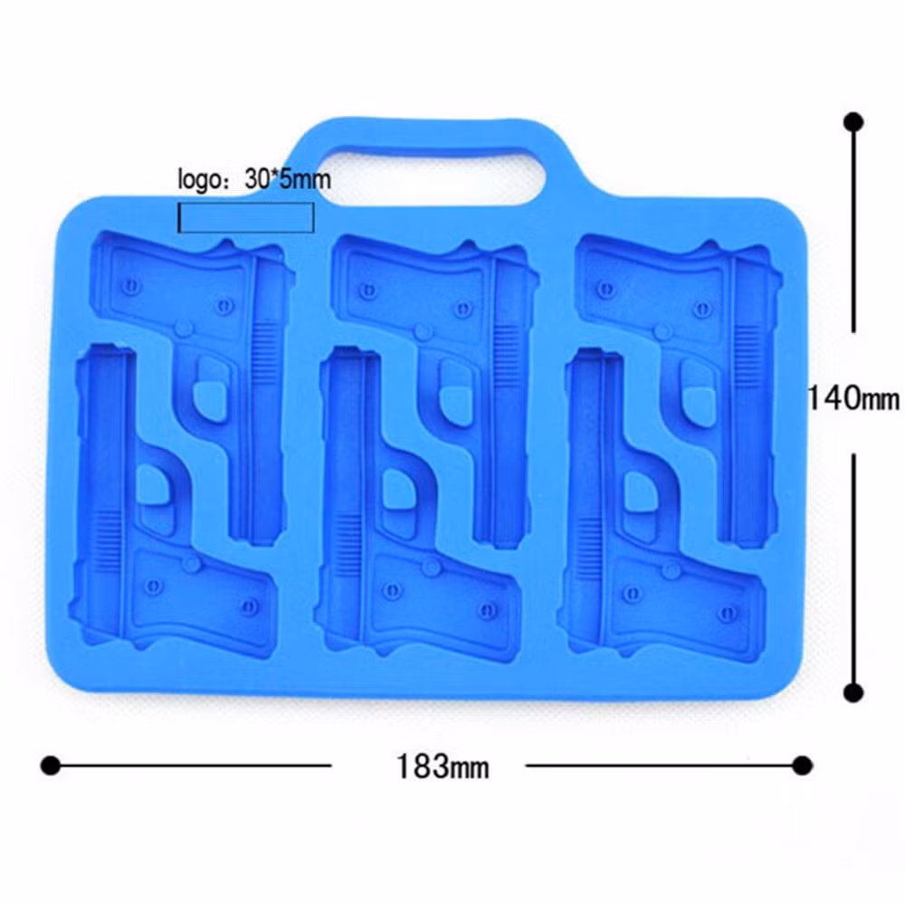 Custom Food Grade Silicone Gun Frozen Mold Ice Cube Tray