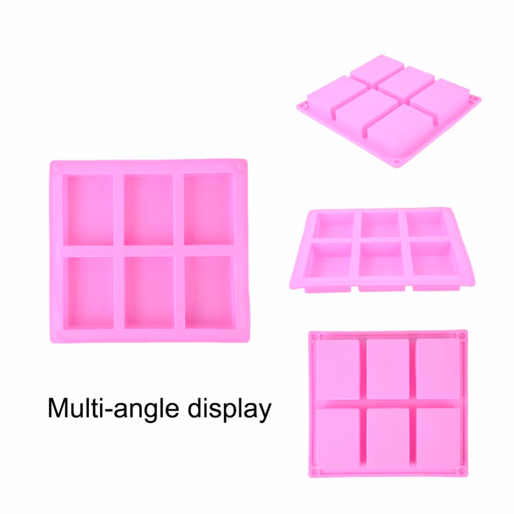 Silicone Soap Molds Cake Baking Pan Ice Mold Cube Tray