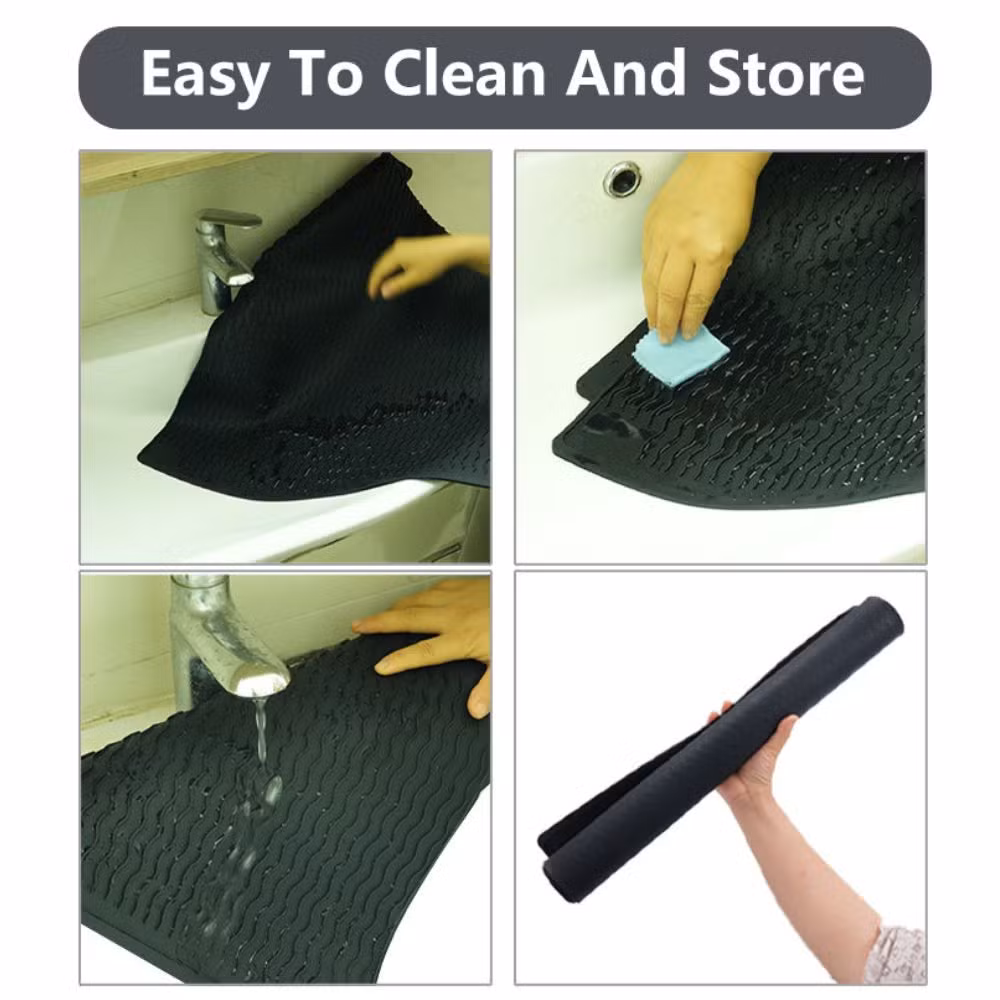 Dish Drying Mat, Collapsible Home Dish Pad for Kitchen Counter Wbb28077