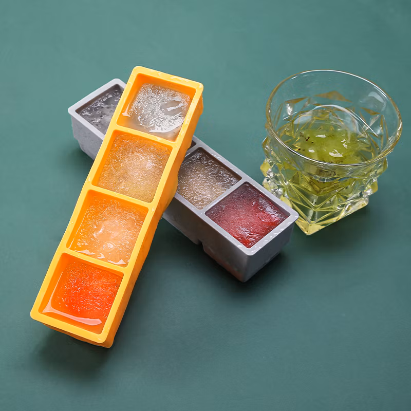 Custom Summer DIY Household Deboss&Emboss Logo Frozen Cooler Large Silicone Ice Ball Maker Mold
