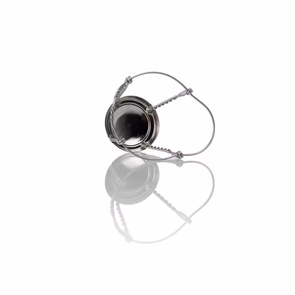 Silver Color Wire Hoods for Champagne and Beer Bottles Ready to Ship Wine Cork