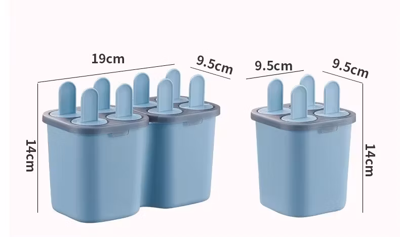 Summer Partner Popsicles Ice Molds Custom Reusable Ice Pop Mold Ice Cube Tray Box PP Ice Cream Mold
