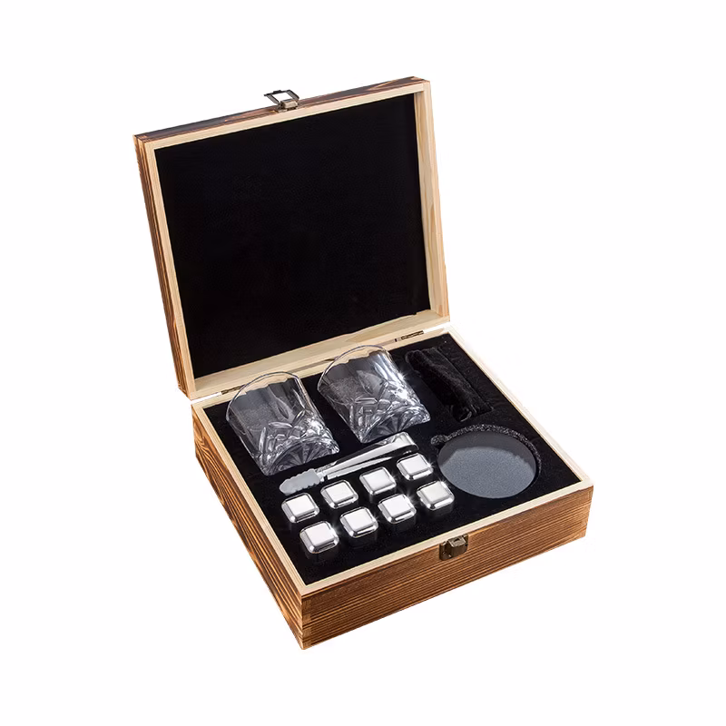 Stainless Steel Ice Stones for Red Wine Coffee Whiskey Quick-Freezing Metal Ice Cubes