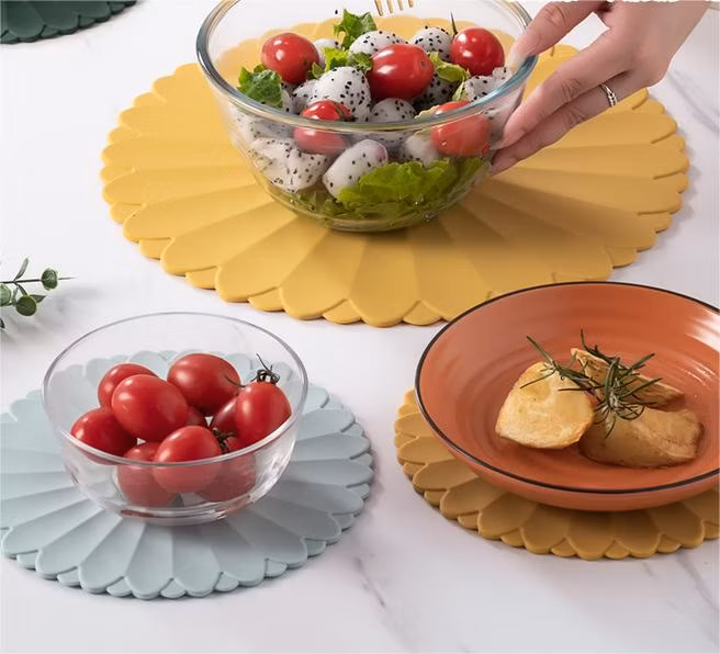 Silicone Trivets for Hot Dishes, Pans and Pots, Heat Resistant Multi-Purpose