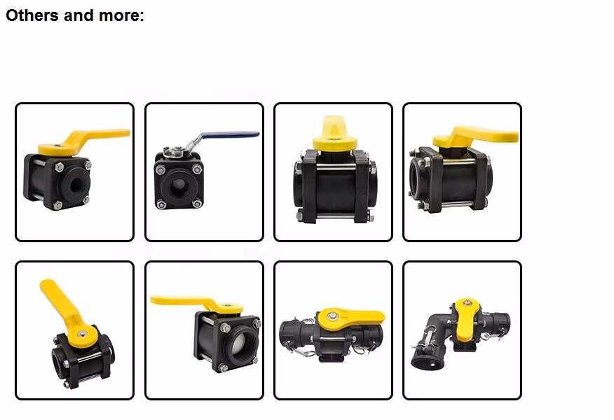 1&quot;Customized Injection Mould Plastic PP Bolted Ball Valve