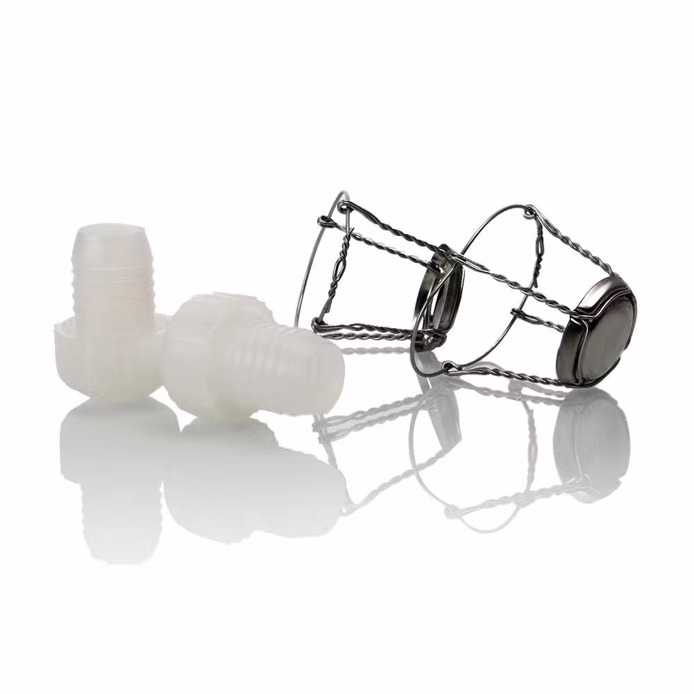 Silver Color Wire Hoods for Champagne and Beer Bottles Ready to Ship Wine Cork