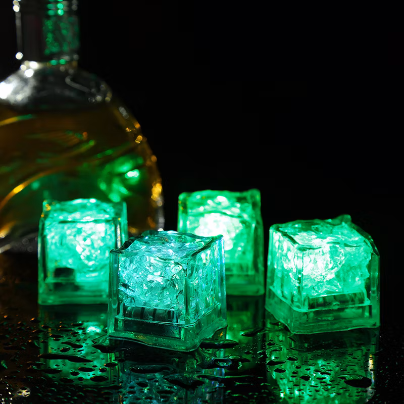 Colorful LED Light up Ice Cube with Logo