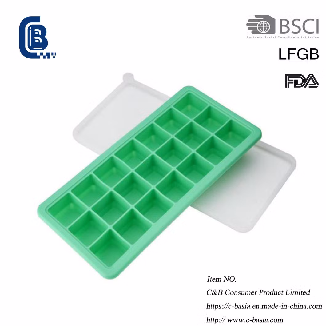 Hot Selling Food Grade Silicone Ice Cube Tray Mold Chilled Drink Whiskey Cocktail Kitchen Supplies
