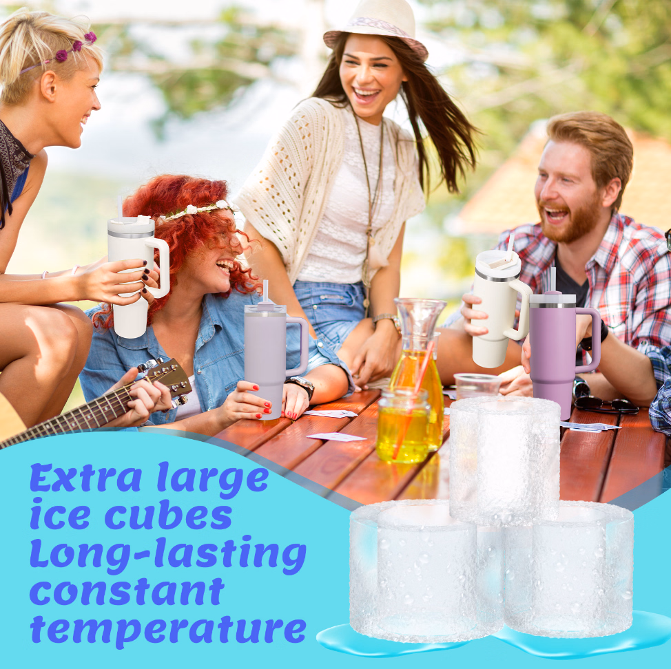 Freezer Ice Drink Juice Whiskey Cocktail Tumbler Rubber Silicone Ice Mold