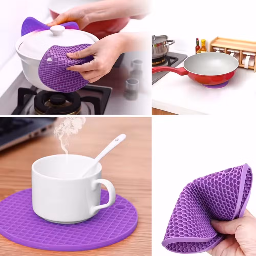BPA Free Silicone Placemat Super Sofe Table Mat Heat Resistant for Kitchen