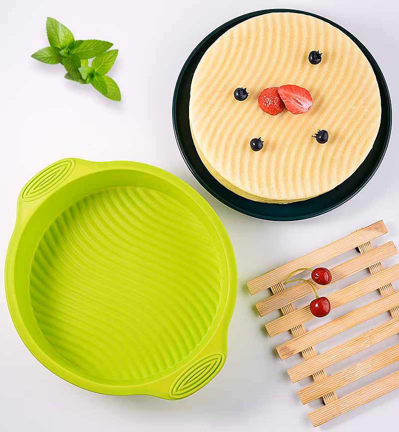 Food Grade High-Temperature Resistant Cake Baking Tray, Circular Silicone Cake Mold