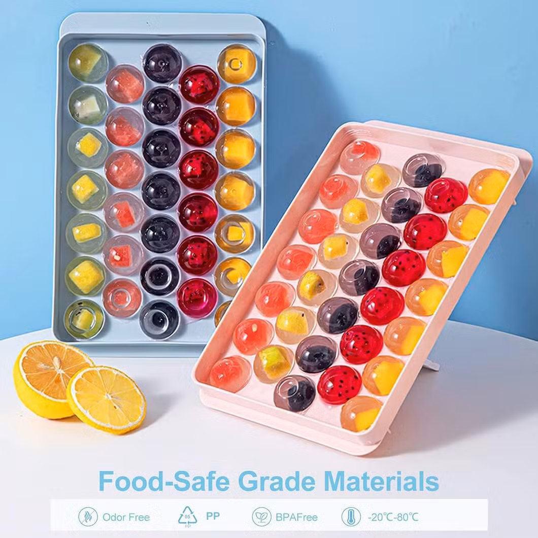 Rubber Silicone Mold Colors Whiskey Block Non-Stick Ice-Cube Ball Maker Honeycomb Tray