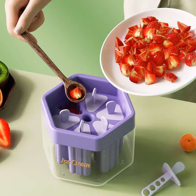 Homemade Popsicle Ice Cream Mold Ice Cream Popsicle Cheese Stick Ice Cube Ice Bucket Easy to Release Ice Tray