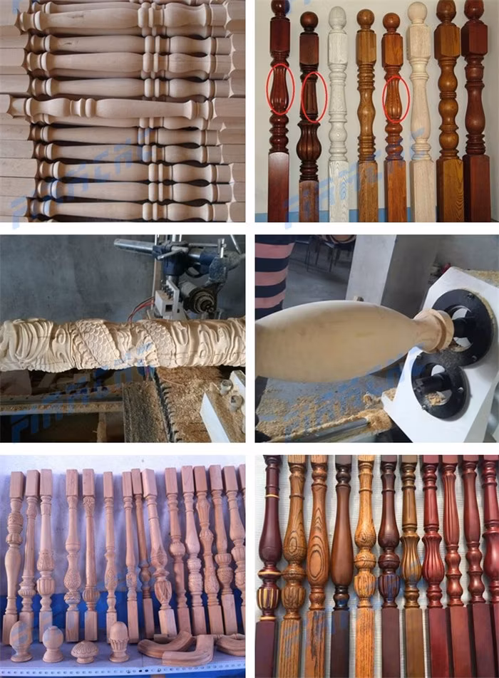 Wooden Chair Leg Baseball Bat Making Machine CNC Wood Turning Lathe Machine
