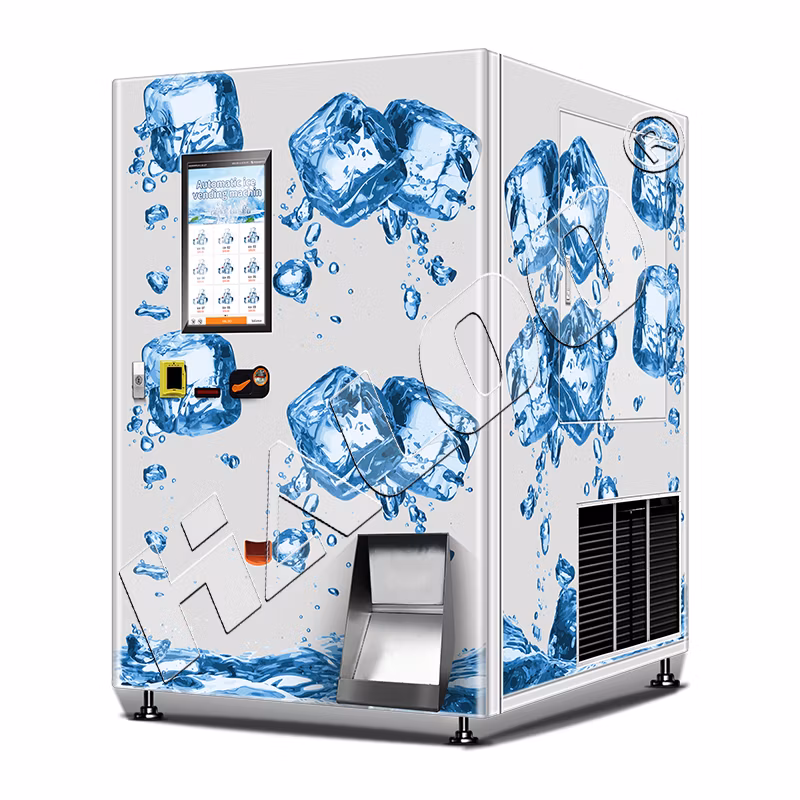 Outdoor Self Serve Ice Vending Machine Bagged Ice Vending Machine Ice Cube Vending Machine