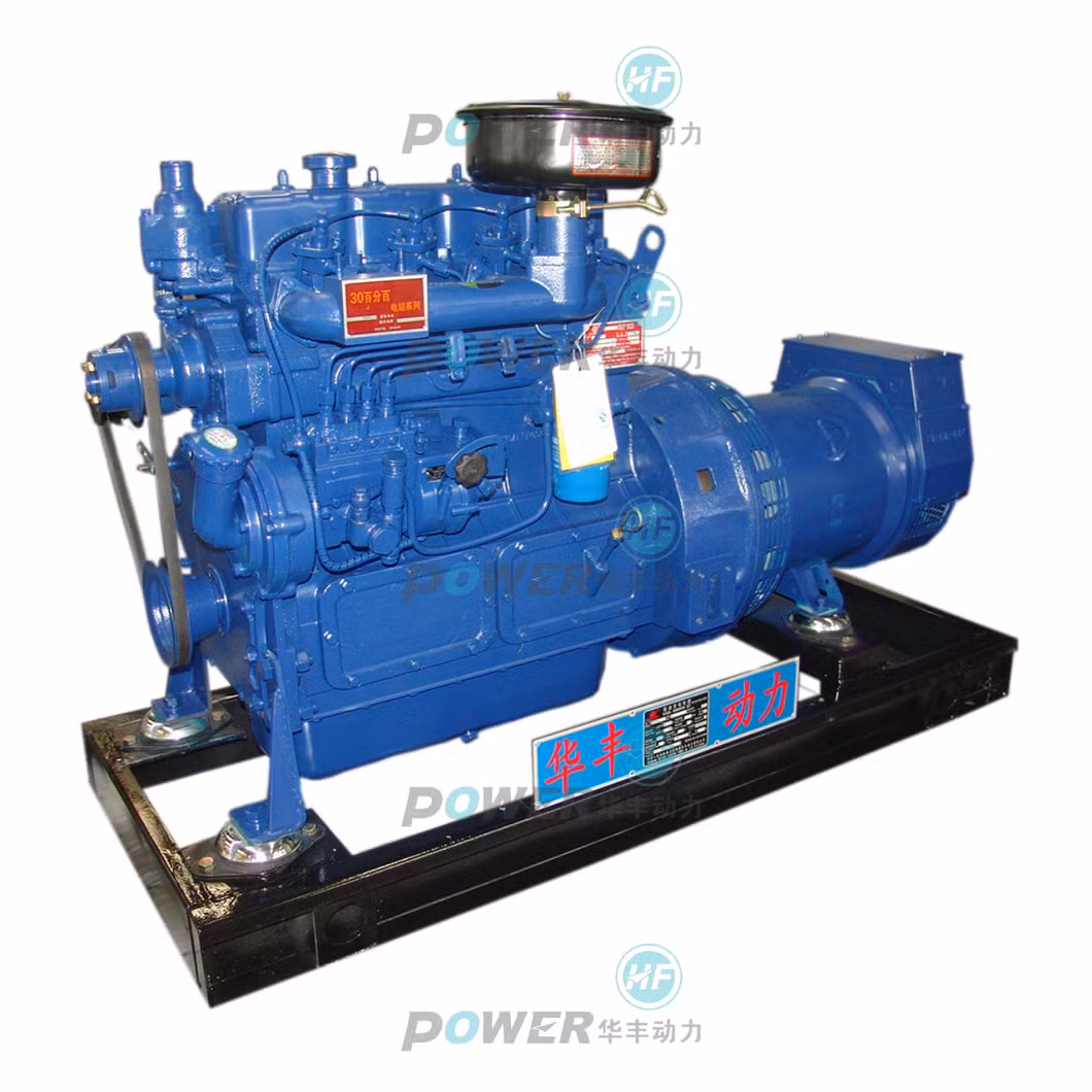 4N100 50kw 62.5kVA for Boat Yacht 50Hz 1500rpm Water Cool Diesel Marine Generator