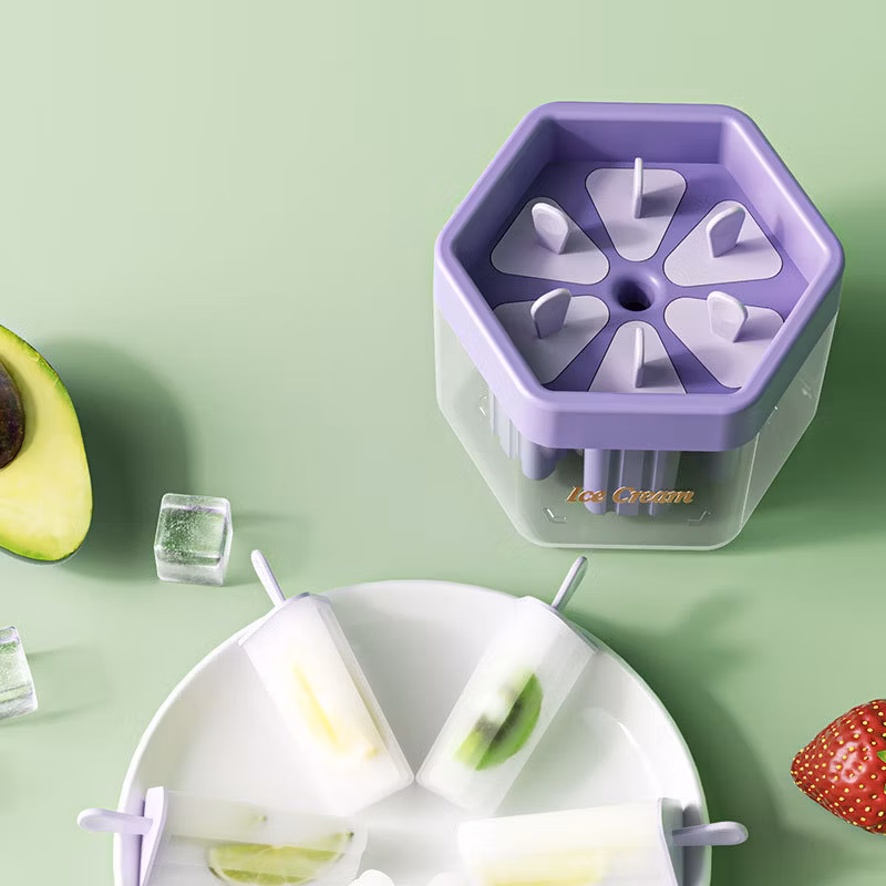 Homemade Popsicle Ice Cream Mold Ice Cream Popsicle Cheese Stick Ice Cube Ice Bucket Easy to Release Ice Tray