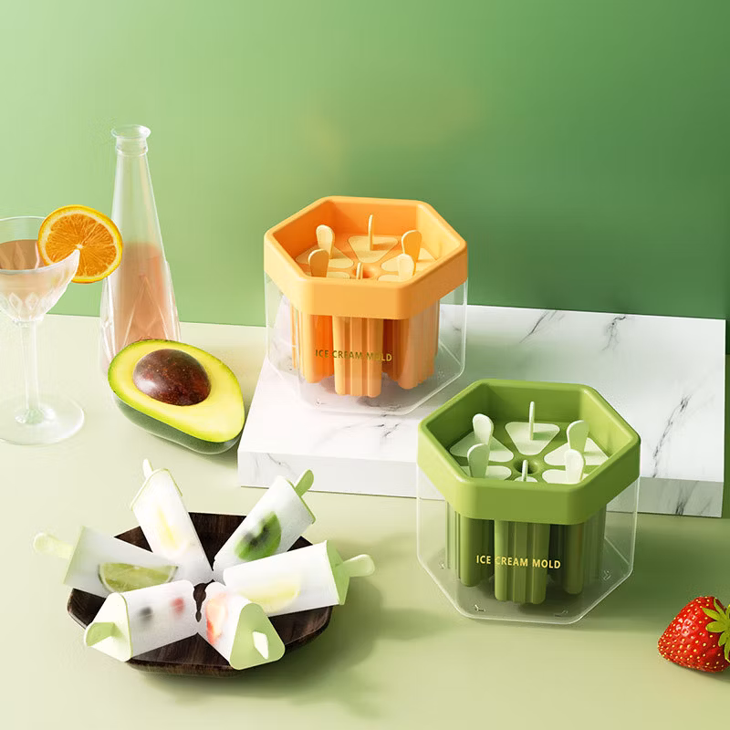 Homemade Popsicle Ice Cream Mold Ice Cream Popsicle Cheese Stick Ice Cube Ice Bucket Easy to Release Ice Tray