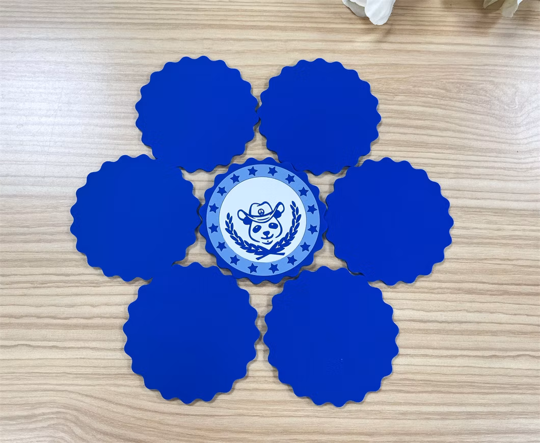 Promotional Gifts Blank Custom Logo Rubber Silicone Cup Holder Coaster for Drinks