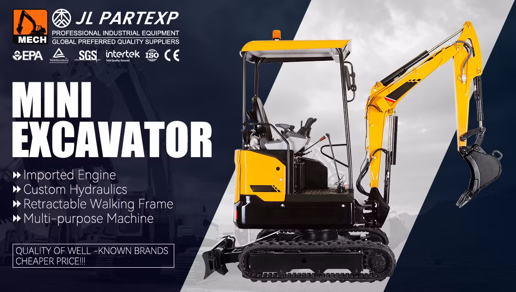1.8/2 Ton China Cheap Price Excavatrice Tree Cutter for Excavator Amphibious Excavator Track Chain