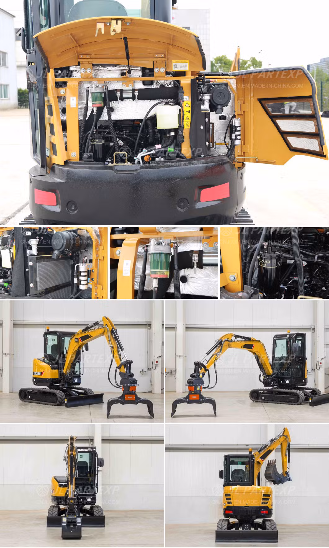 Farm Forestry Landscape Agricultural Orchard Garden Tree Sheer Brush-Cutter Flail Mower Rush Hydraulic Grass Cutter Blade Attachment Mini Excavator Digger