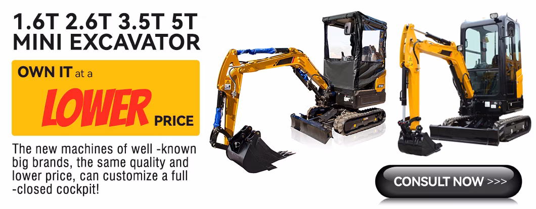 1.8/2 Ton China Cheap Price Excavatrice Tree Cutter for Excavator Amphibious Excavator Track Chain