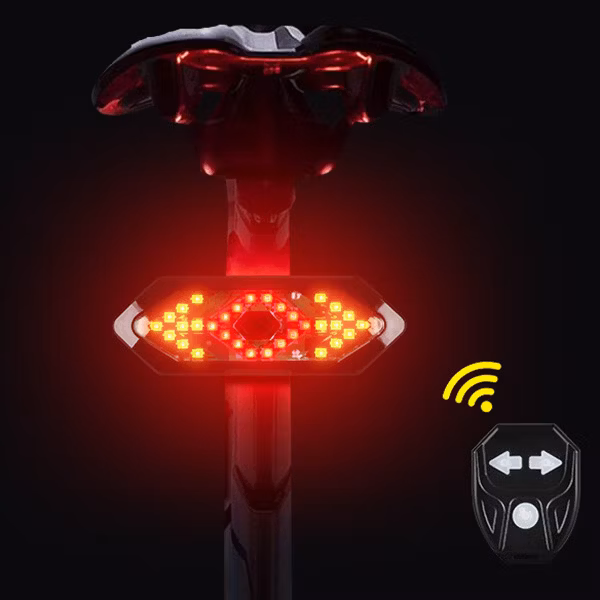Wholesaling Price USB Wireless Remote Control Turn Signal Bicycle Tail Light