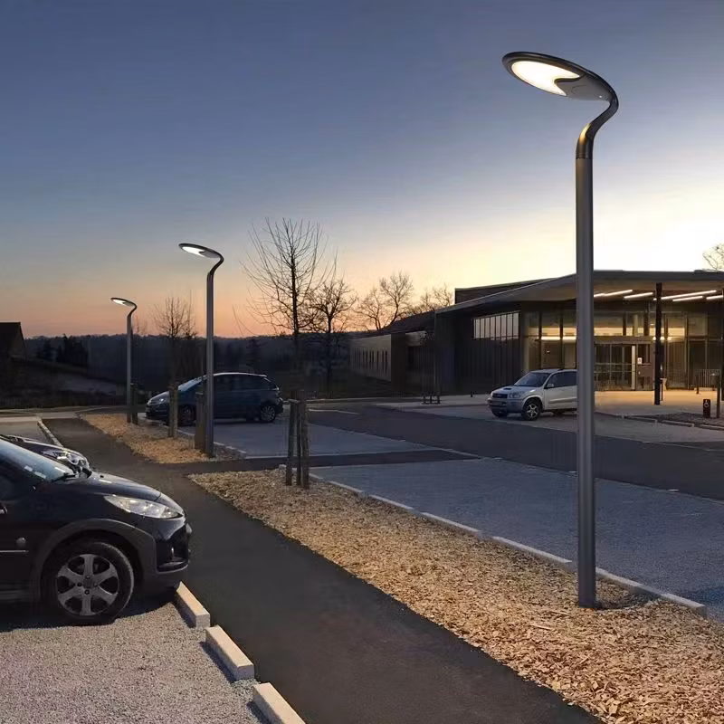 New Style High Power LED Landscape Lighting Outdoor Smart Sensor 3-6m Pole Post Lighting Fixture All in One 25W Solar Garden Light