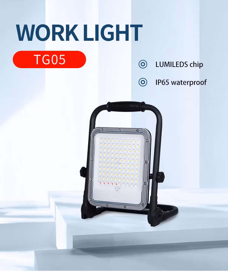 Solar Energy Power IP65 Ceiling High Power LED Light Rechargeable Floodlights Portable Solar Lamp for Garden