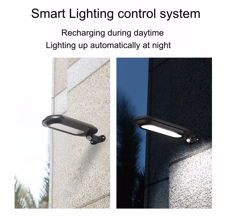 Adjustable Outdoor Energy Saving Lamp Solar Powered Flood Motion Sensor Road Lawn Garden Wall LED Solar Panel Street Light