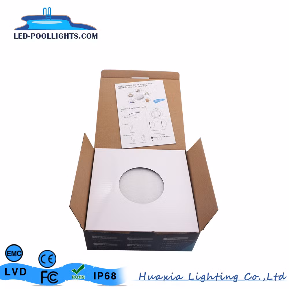 CE/RoHS/FCC/IP68 Resin Filled LED Swimming Pool/Fountain/Lake/Pond Light
