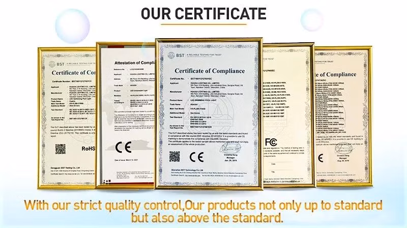 CE/RoHS/FCC/IP68 Resin Filled LED Swimming Pool/Fountain/Lake/Pond Light